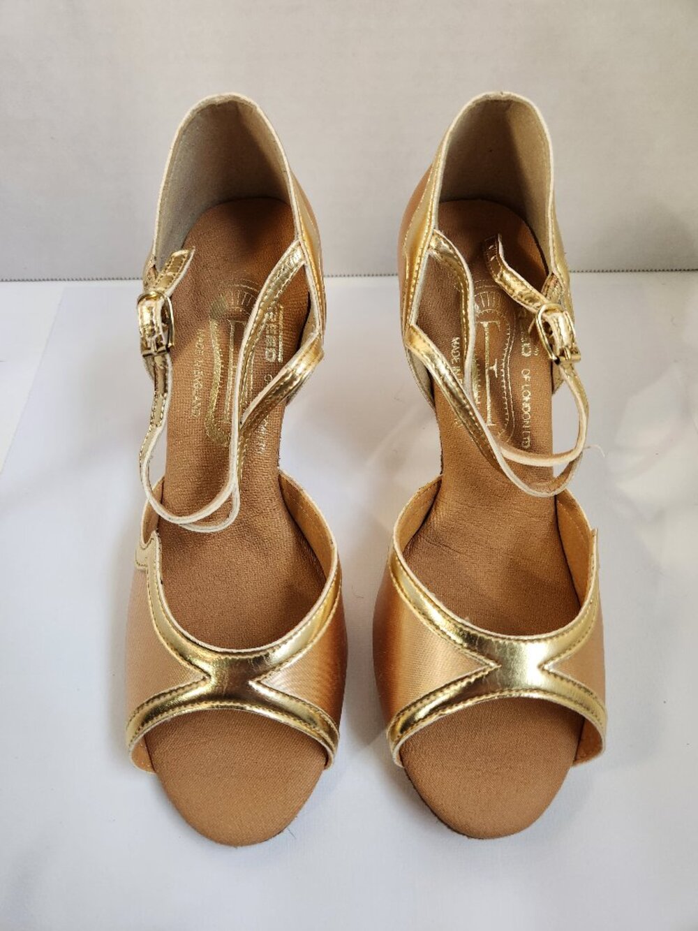 VTG NIB NWT Old Stock Freed of London “Peta” ballroom Latin dance shoes Sz 5.5-6
